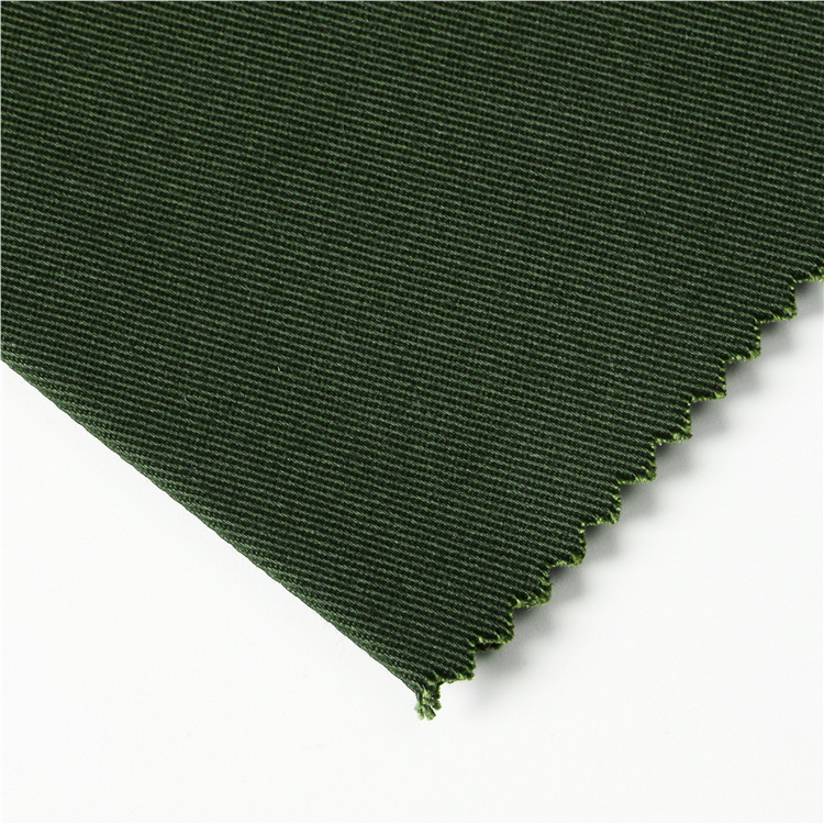 Fábrica directa 97% algodón 3% tela spandex tela tejida de ropa de twill