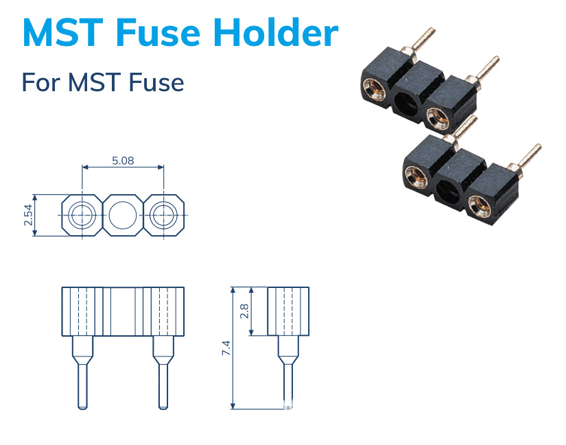 MST FUSE HOLDER保险丝底座,MST保险丝底座,MST保险丝及底座