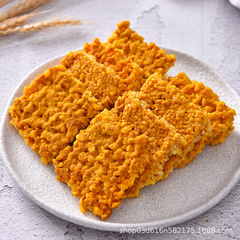 蟹香鹹蛋黃糯米鍋巴網紅蟹黃零食小吃休閒食品大禮包袋裝整箱