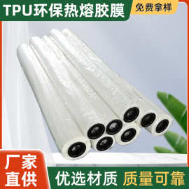 tpu热熔胶膜高端中弹柔软服装压胶 门襟 衣领热固型厂家批发