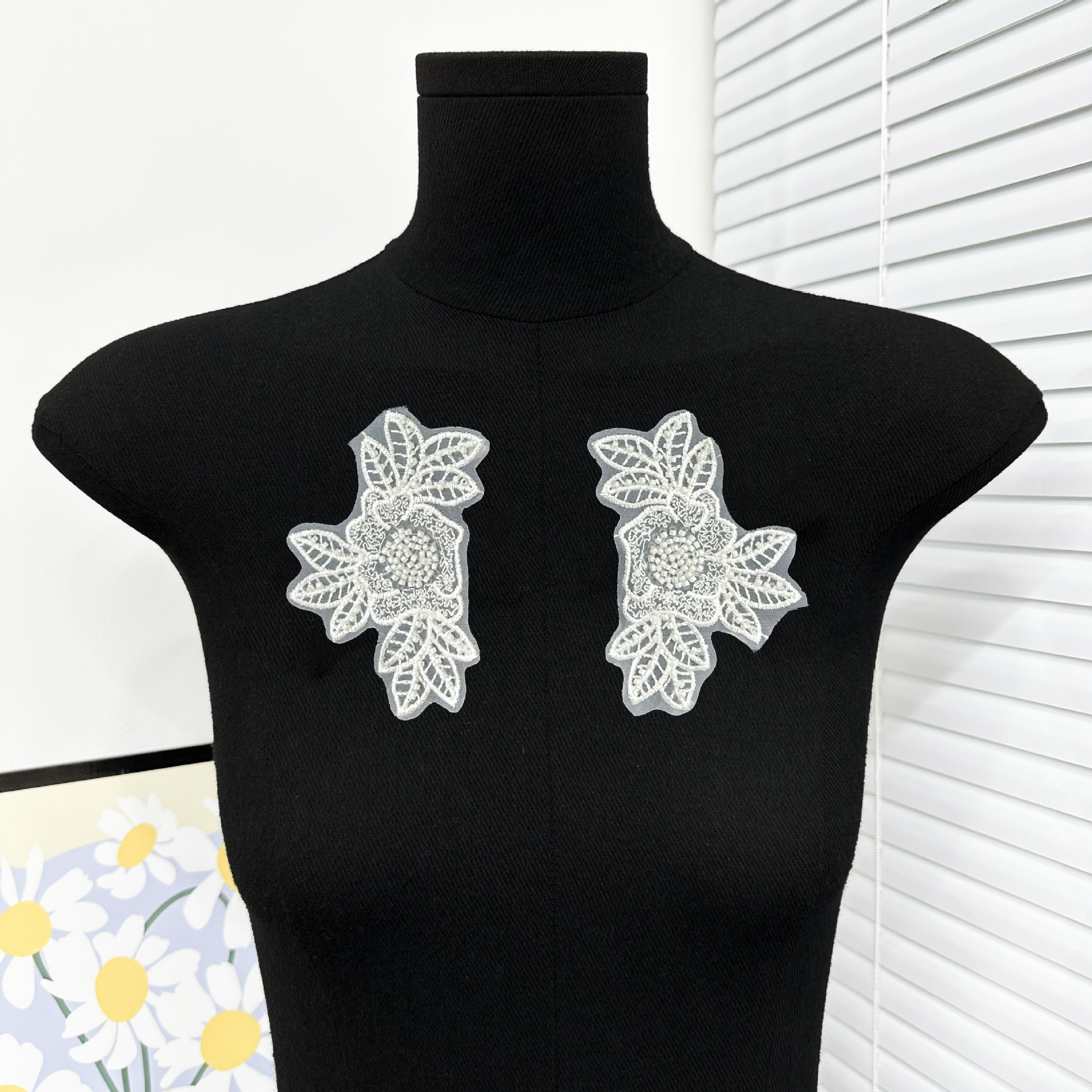Coser bordado adhesivo de parche multicolor opcional ropa agujero reparación decoración adhesivo de malla de chiffón chaqueta