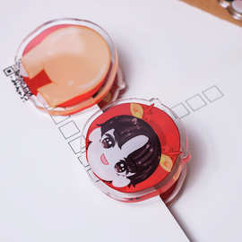 亚克力pp夹子定制便签夹手账Q版书夹照片夹试卷夹文件收纳夹手帐