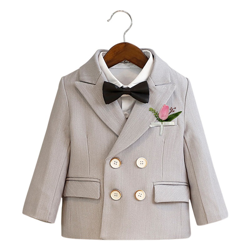 Children's Suit Dress Spring Suit Flower Girl's Wedding Dress Baby's Birthday Suit Boy's Performance Suit