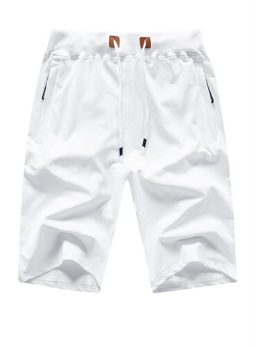 Classic Fit Drawstring Shorts Stylish Drawstring Elastic