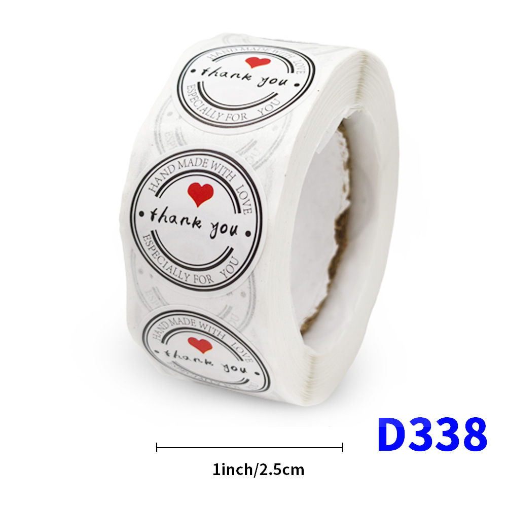 D338;2.5cm/1inch*500 스티커