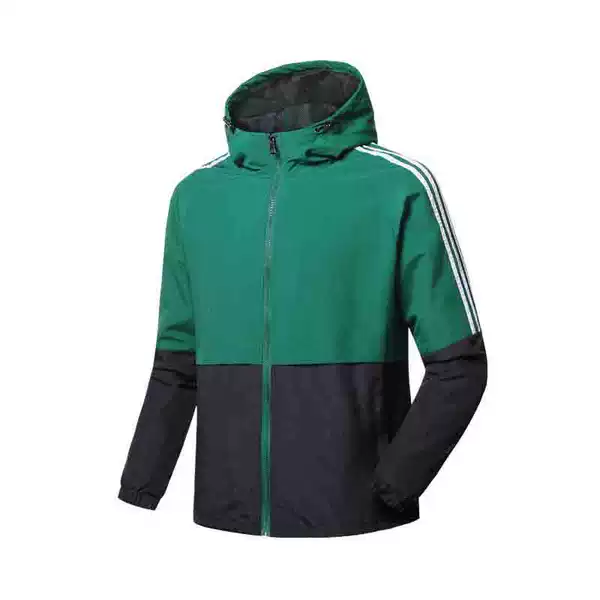 2023 New Men's Hooded Sports Jacket, Spring and Autumn Thin Style, Running Color-Blocking Trendy Fashion Top
