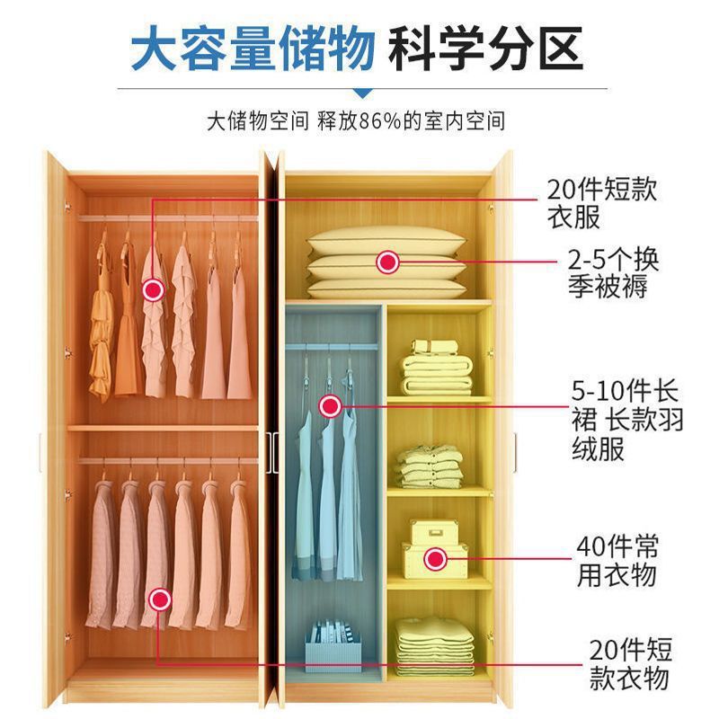 たんす家庭用寝室現代シンプル賃貸住宅用経済小戸型実木質簡易収納ロッカー|undefined