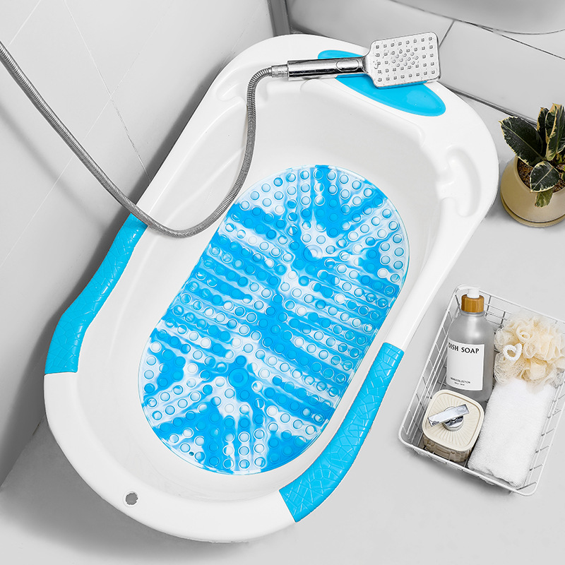 파란색과 흰색(식품 등급 실리콘) 버블