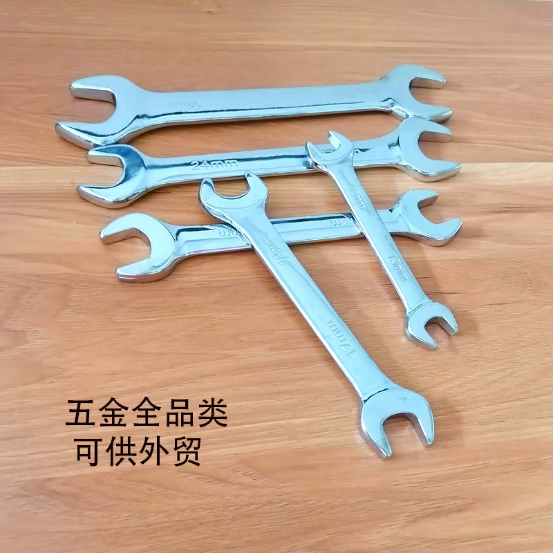 Настоящий зеркальный рожковый ключ из хромованадиевой стали, инструмент промышленного класса, двусторонний рожковый ключ для авторемонта, фиксированный ключ 8-32 мм