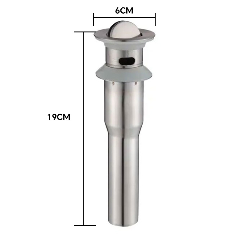 Accesorios de desagüe de lavabo de acero inoxidable, lavabo, lavabo, juego de caída de lavabo, rebote, reversión, desodorante