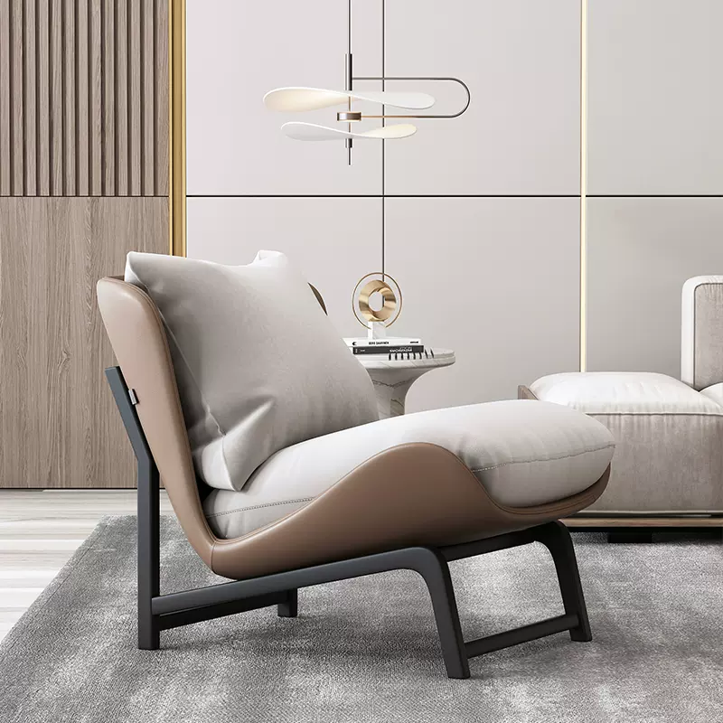 意式轻奢极简沙发客厅寝室简约办公室酒店主卧懒人沙发休闲沙发椅