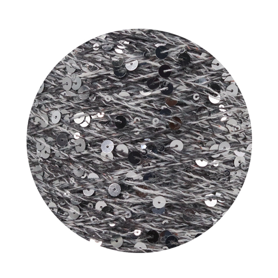 50g algodón lentejuelas hilo 3mm + 6mm peinado tamaño de lujo lentejuelas mano hilo tejer precio al por mayor