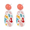 Three dimensional fashionable acrylic earrings, European style, 3D