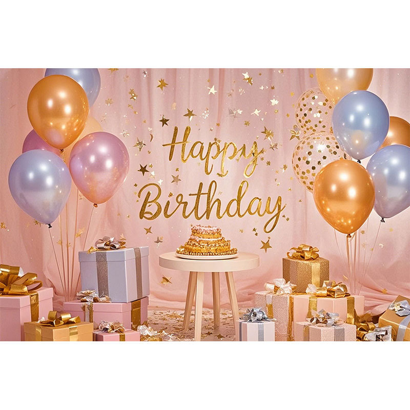Fondo de fiesta con pancarta de feliz cumpleaños 2025, tela colgante para fotos con tema de cumpleaños, decoración fotográfica.