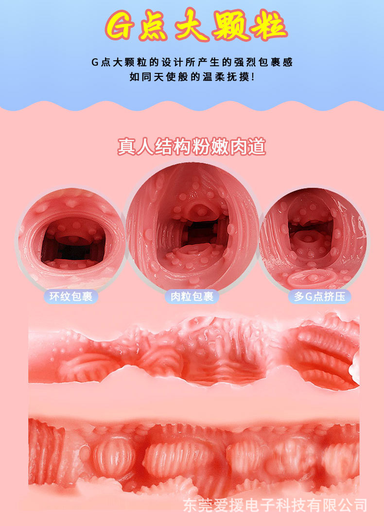 Aircraft Men’s Cup Manual Masturbator, Skin-friendly TPE Inverted Mold Cup, Flesh Tone — detail image 9