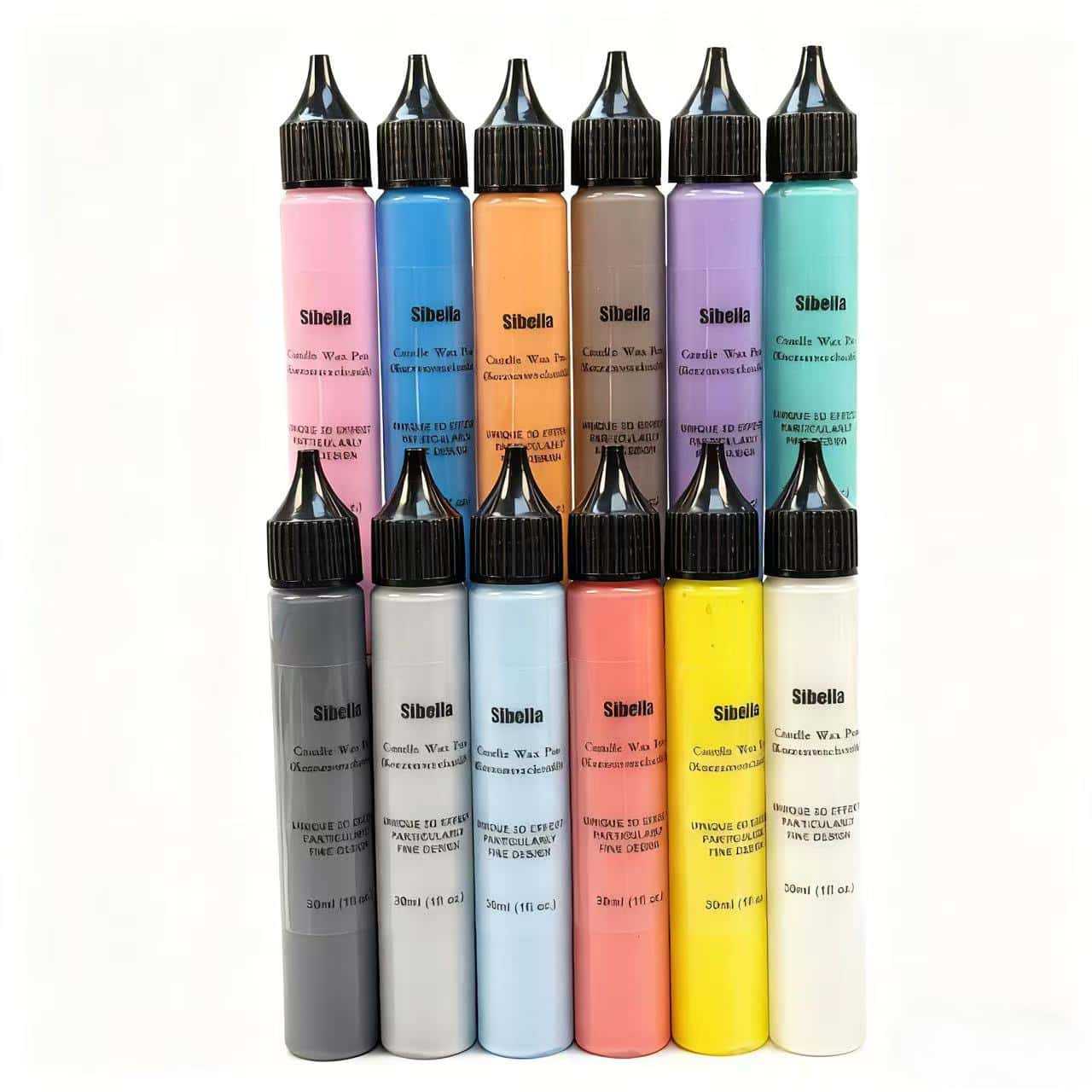 Candle Paint Brush Creative Coloring DIY Candle Decoration Smoke free and Odorless 3D Stereoscopic C
