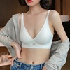 Jelly bar No trace Underwear Thin section Beautiful back comfortable Wireless Big chest Small soft brace sleep Bras