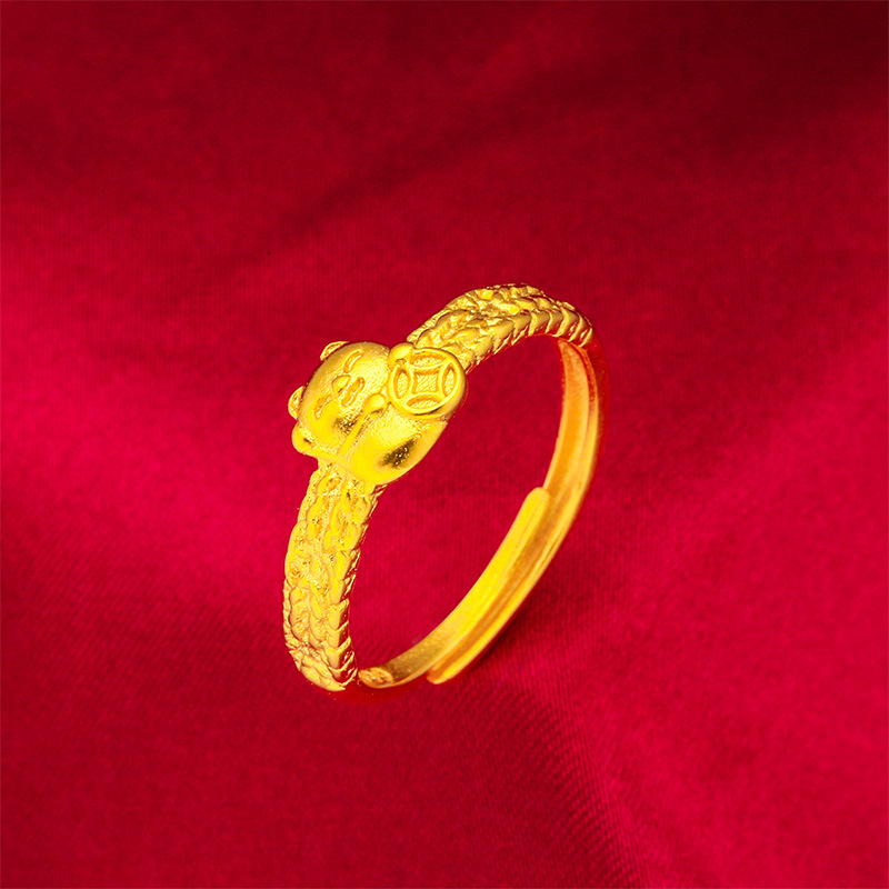 Unisex Jewelry Fashion gold ladies fashion gold ring cat open ring cat ring_voghion.com