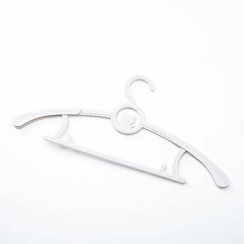 Cartoon Bear Children's Telescopic Clothes Hanger Household Plastic Anti-Slip Clothes Hanger Multifunctional Clothes Rack for Adults and Children