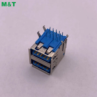 Customizable Double-Layer Afusb3.0 Female Connector Plug-In USB Female Usb2.0 Digital Components