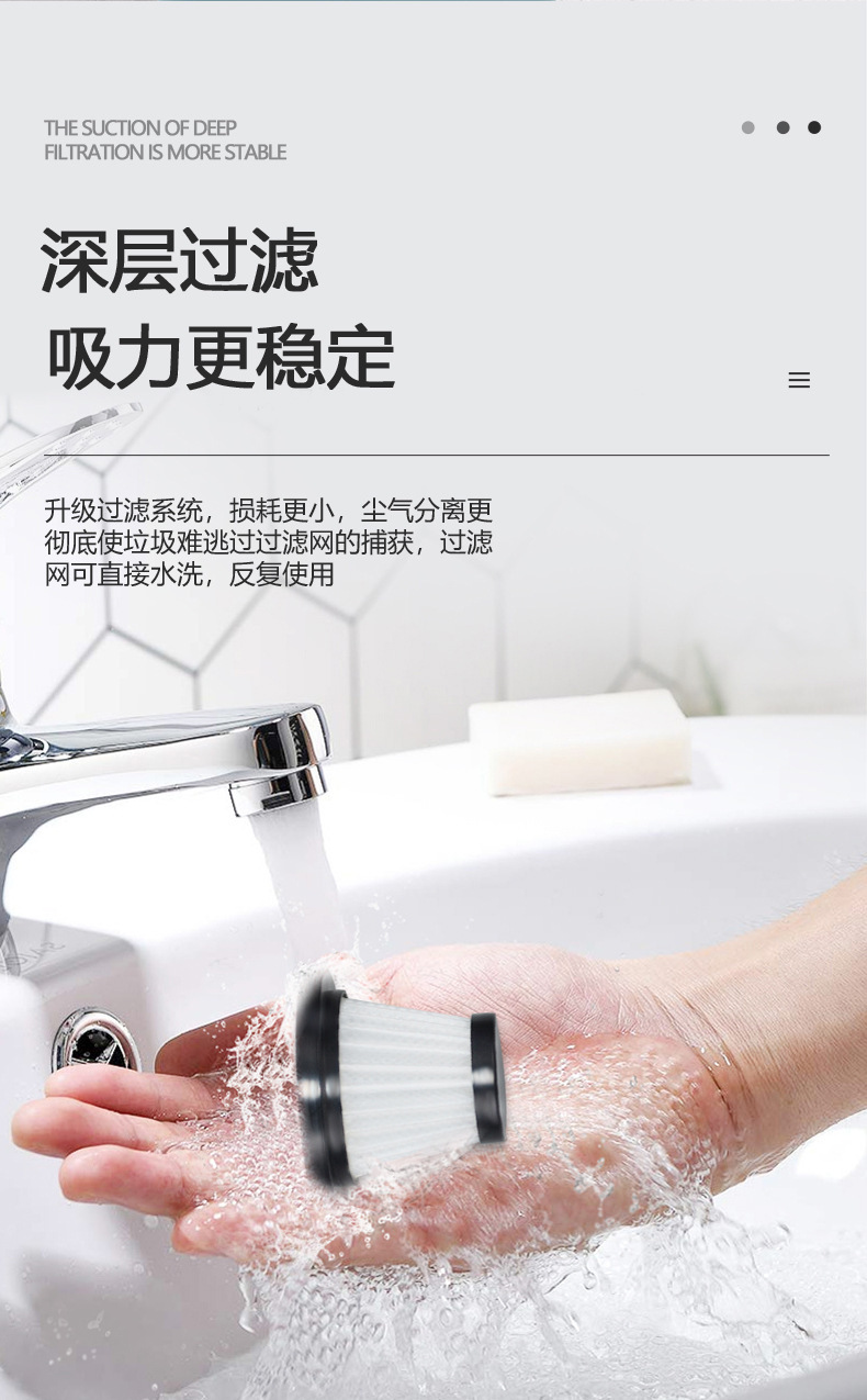 Car Vacuum Cleaner Wireless Air Pump Integrated Multi-Function Car Four-In-One High-Power Convenient Car Air Pump