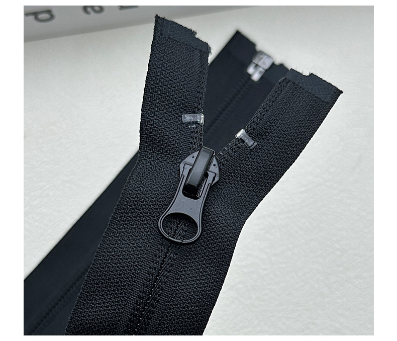 高档尼龙拉链，透明前码拉链，u形上下止拉链