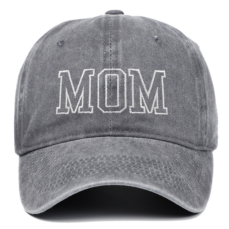 Amazon ベストセラー ウォッシュドコットン DAD MOM 刺繍ベースボールキャップ レトロ スポーツ レジャー ピークキャップ トレンディなサンハット|undefined