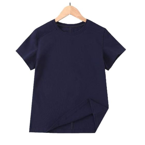 230g summer ladies solid color hot girls short sleeve t-shirt round neck half sleeve thin fashion brand