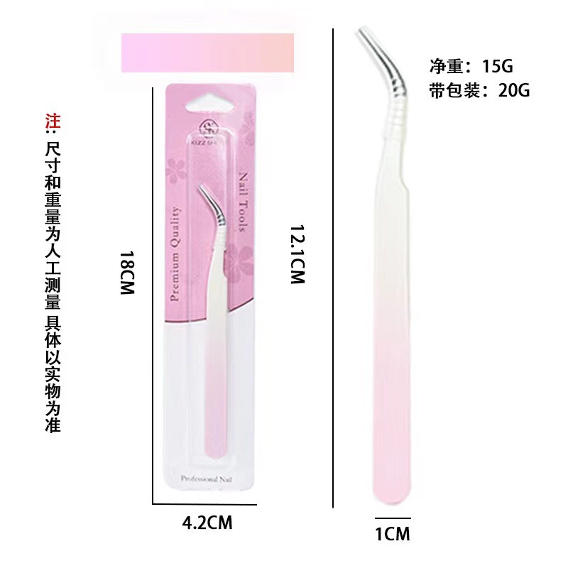 Pinzas para herramientas de belleza para uñas Pinzas para flores de hielo Pinturas de acero inoxidable para eliminar puntos negros y exprimir el acné Pinzas para uñas
