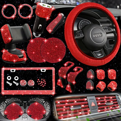 Steering Wheel Cover for All: Steering wheel cover - all-red-38cm