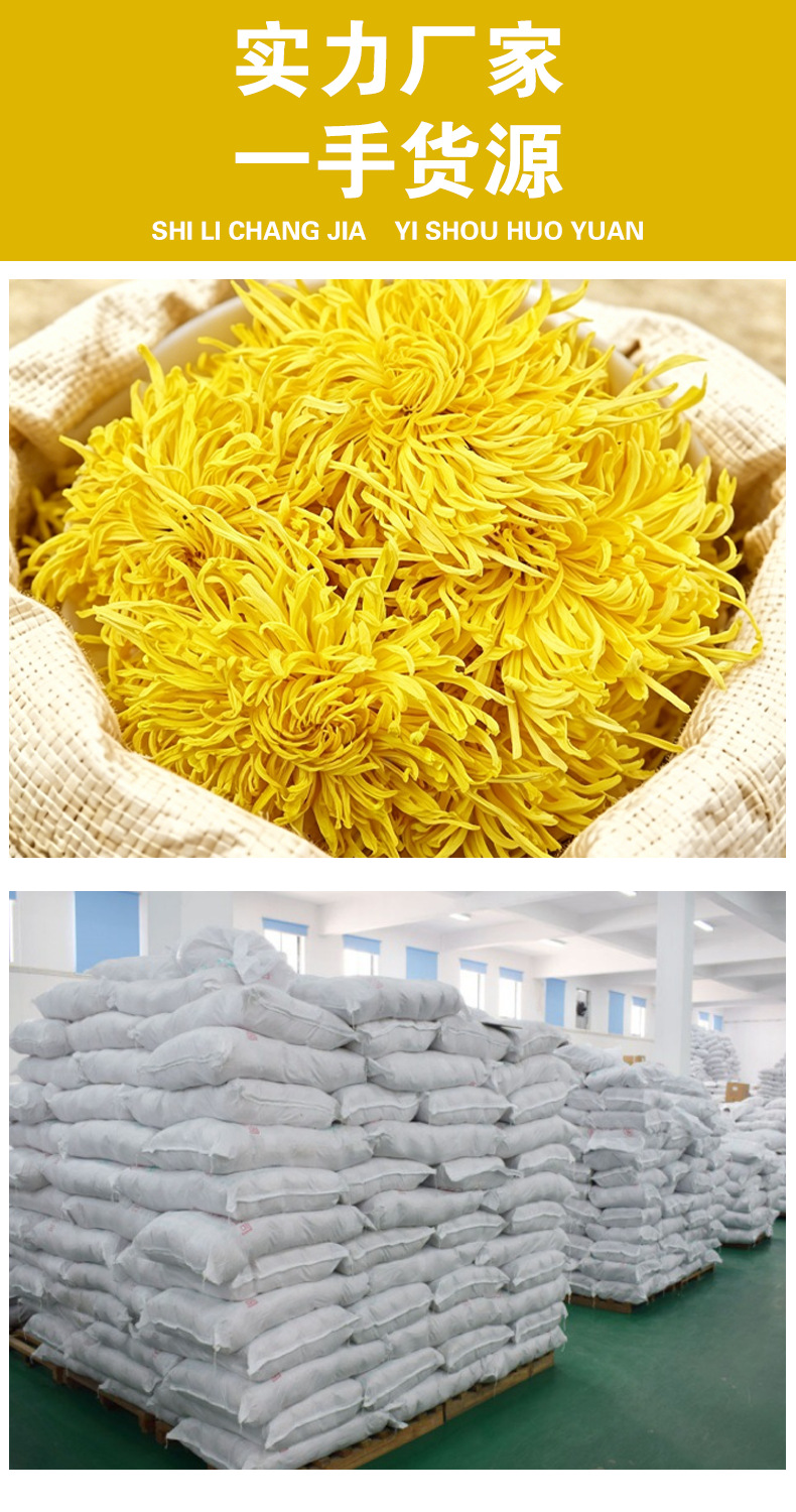Golden Silk Imperial Chrysanthemum Tea (Chrysanthemum morifolium) — Premium Dried Flower Herbal Tea overview