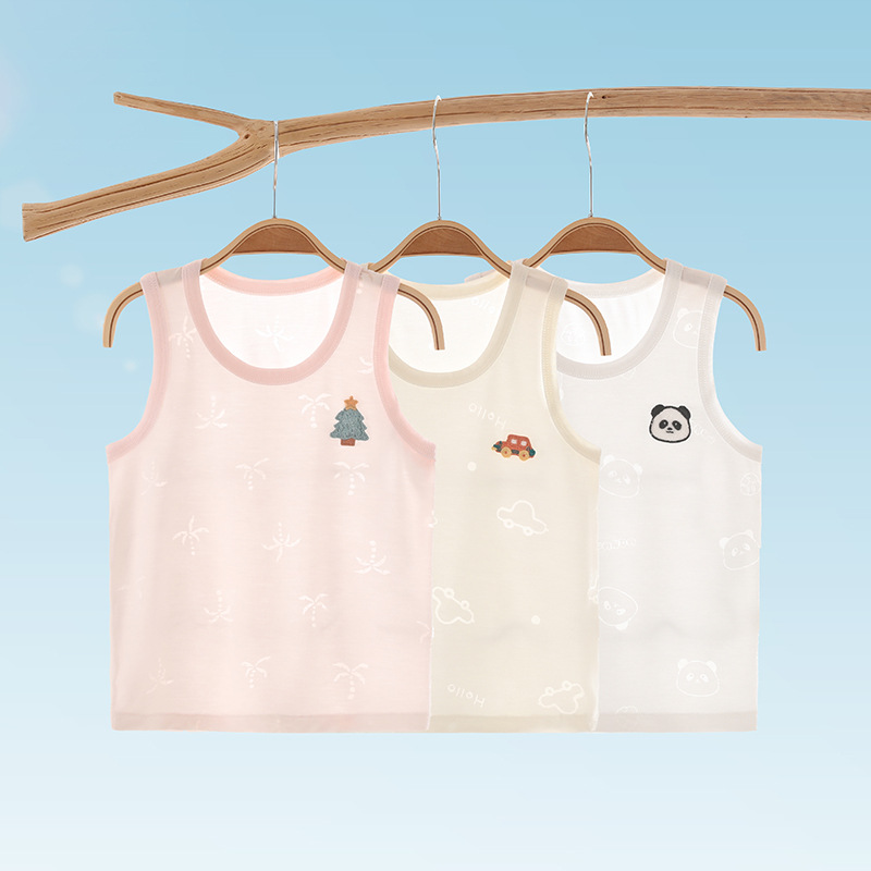 [Clearance Sale - 2-Pack] Summer Children's Vest, Thin Style, Breathable Sleeveless Vest for Boys and Girls (Class A)