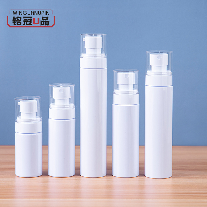 定制直销厂家 乳液 喷雾PET小样瓶60ML80ML100ML实白色塑料分装瓶