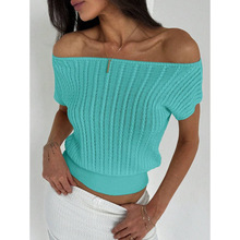 P 21467 Pleated irregular short sleeve T-shirt ���޲������