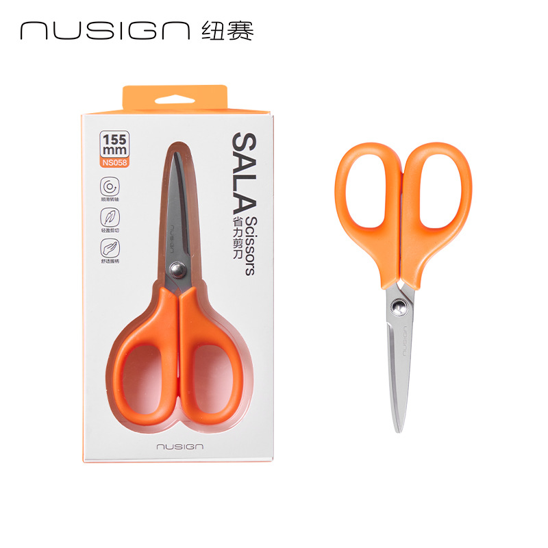 NS058 / NS059 tijeras de oficina hechas a mano tijeras de arte portátiles para estudiantes tijeras de mano