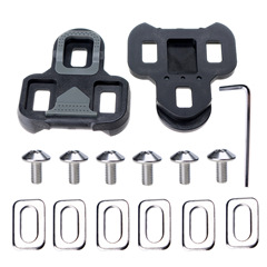 Road Bike Self-Locking Cleats, Bicycle Pedals Compatible with LOOK KEO Clip-In System