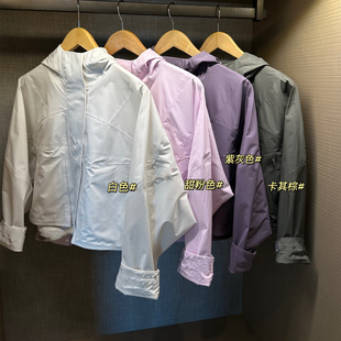 Spring New Women's Four-Color Short Hooded A- Version Small Raincoat Sports Jacket Rustic Jacket Coat jby163151
