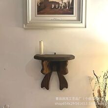 现货木质壁挂架蝴蝶结木质置物架墙壁装饰免打孔摆件装饰壁挂架