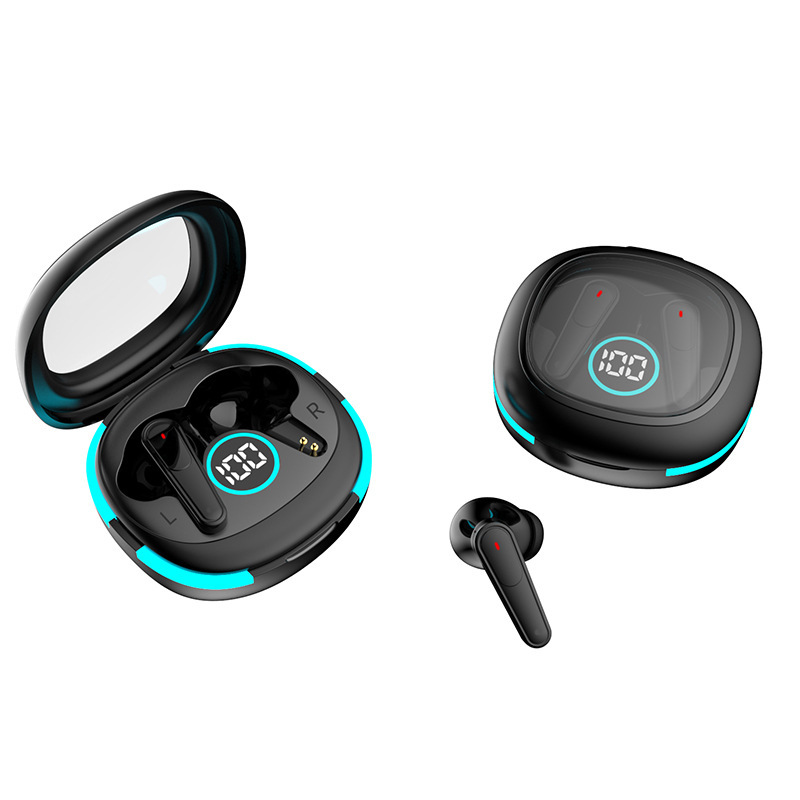 PLUS 50新型無線bluetoothイヤホン騒音低減半入耳知能デジタル表示長航続運動イヤホン|undefined