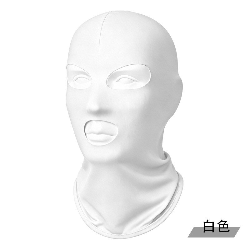 Ciclismo máscara de hielo protector solar respirante al aire libre polvo protector de cuello facial cubierta de cabeza para hombres y mujeres máscara de secado rápido a prueba de viento de verano