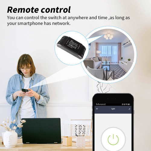 Tuya wifi smart switch, mobile phone wireless remote control timer switch smart home modification parts