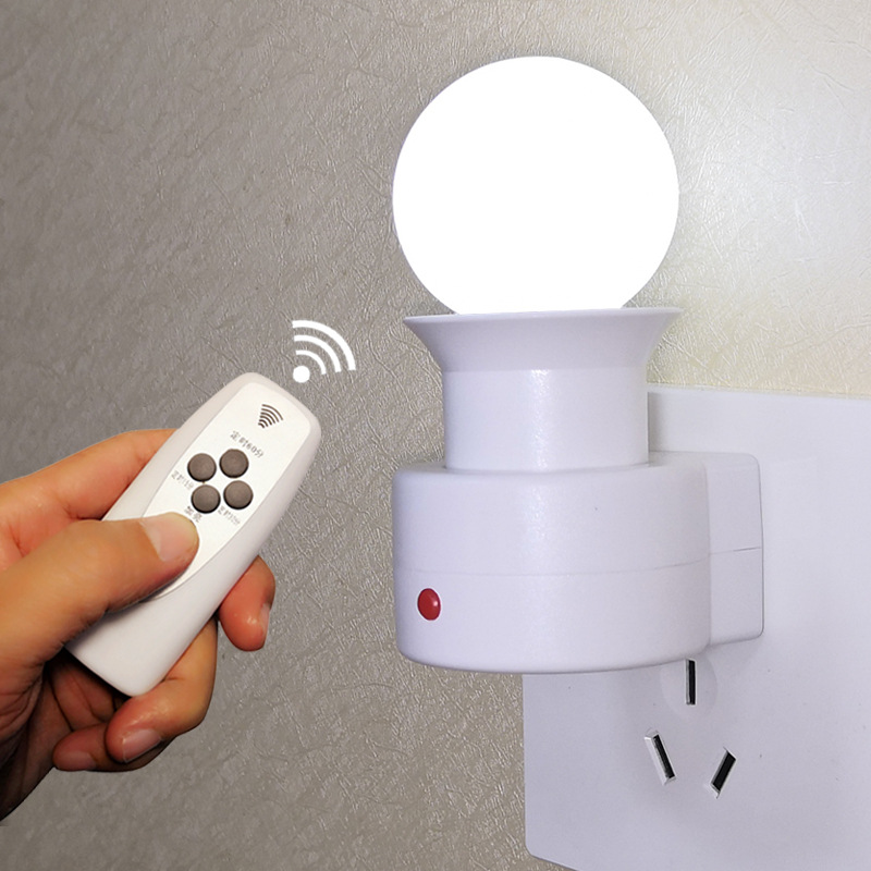 智能led遥控小夜灯插电 卧室夜光床头小灯壁灯起夜喂奶插座灯具