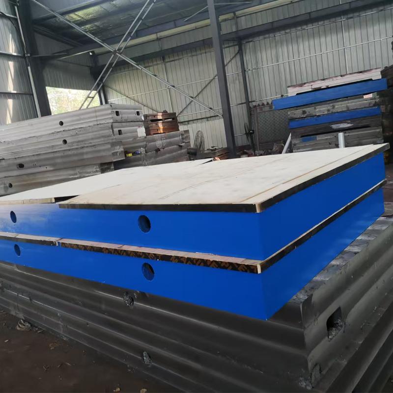 铸铁平台 研磨人工刮研平板 钳工测量划线检验高精度 T型槽工作台