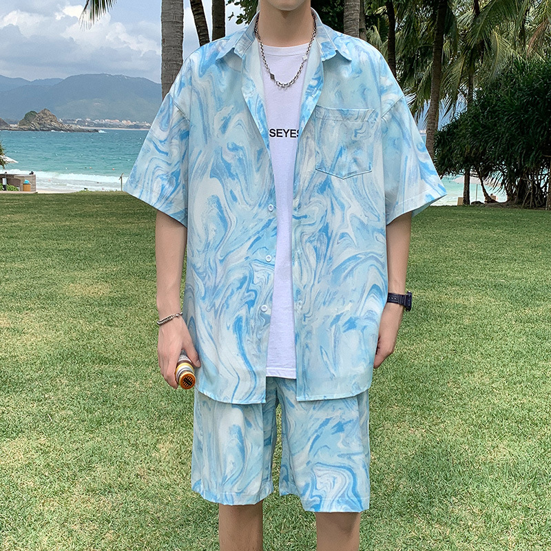 TZ089 비치 슈트 블루