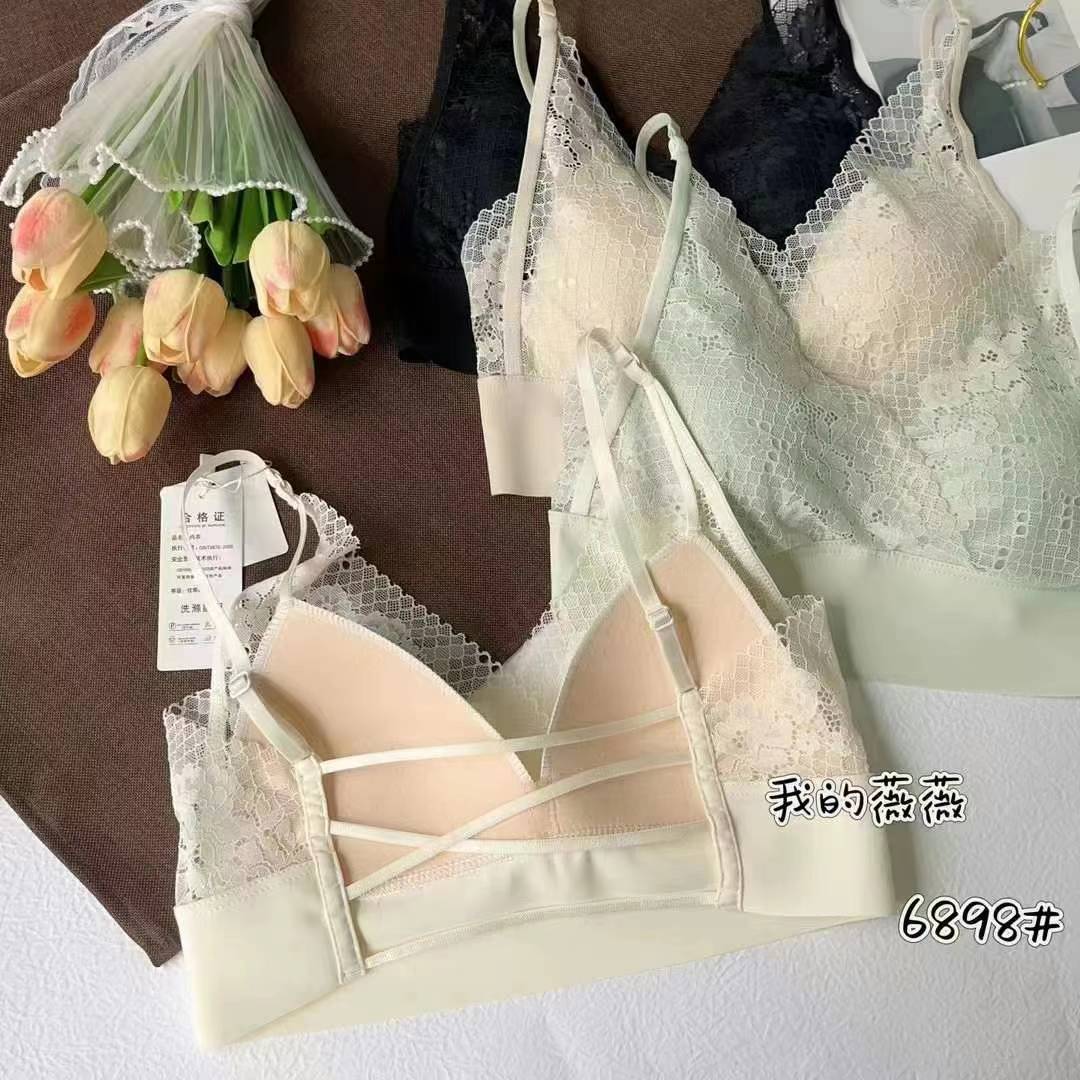 Nueva taza de látex sin marcas de alta calidad, chaleco de dama sin anillo de acero, bra de yoga, ropa interior deportiva, mujer al por mayor