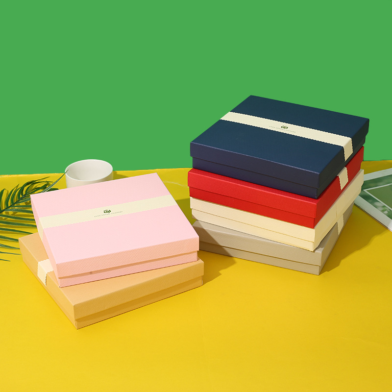 厂家批发新款天地盖复古牛皮纸项链手镯饰品包装礼盒详情2