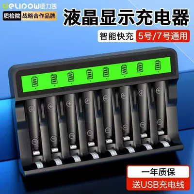 Delip No. 5 rechargeable: Hibrid akkumulyator batareyaları - 8-slot-lcd-charger-881