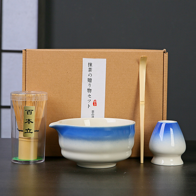 Transfronterizo exclusivo para el set de té Matcha japonés caja de regalo de té Matcha cepillo de té de 100 libros de té Matcha de la dinastía Song