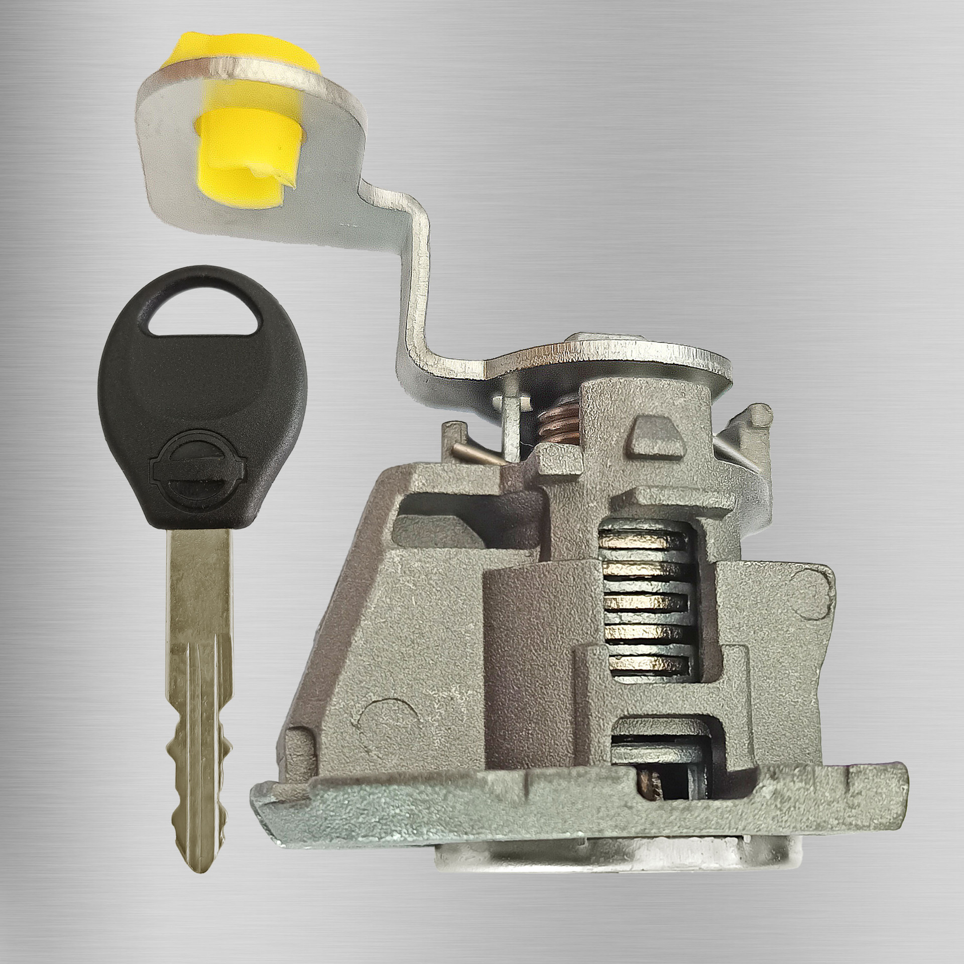 Cilindro de cerradura de puerta para Nissan New Sunny, 1 llave, cilindro de cerradura de puerta Nissan, cilindro de cerradura de coche, cerradura de manija de puerta de coche