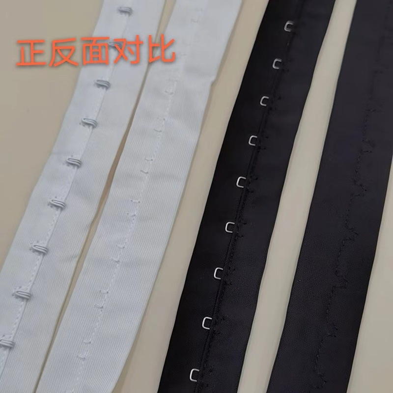 Factory underwear accessories single-row code Polyester bra back buckle wrapped chest back buckle one-row buckle universal male and female buckle spot Factory underwear accessories single-row code Polyester bra back buckle wrapped chest back buckle one-row buckle universal male and female buckle spot